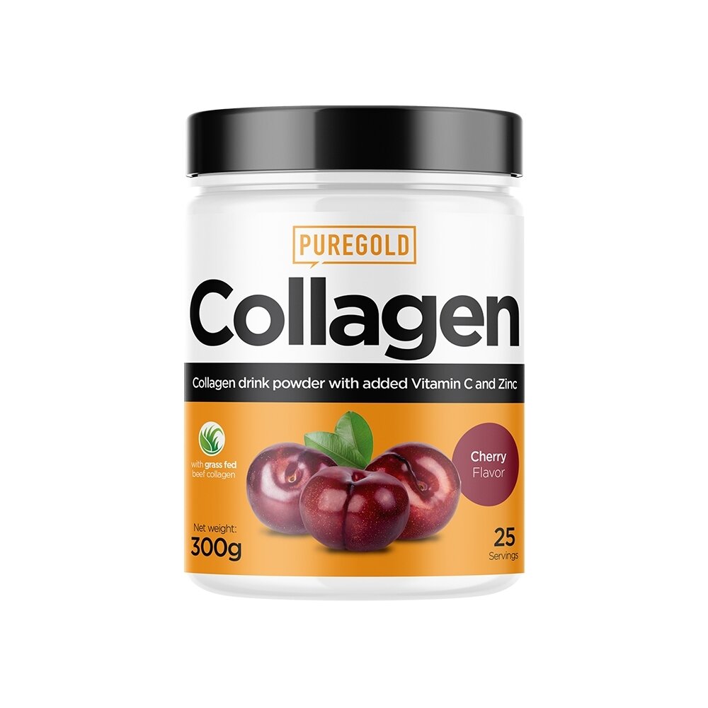 Препарат для суглобів і зв'язок Pure Gold Protein Collagen, 300 грам - Вишня