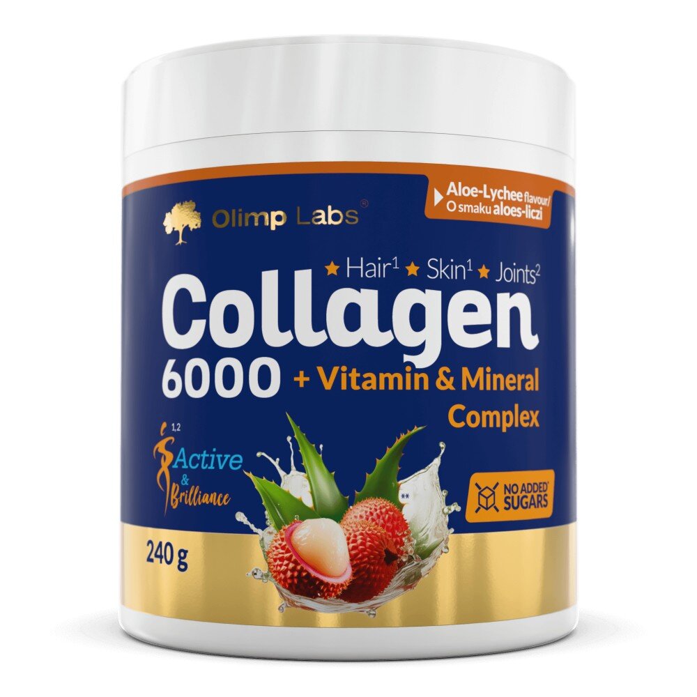 Колаген Olimp Sport Nutrition Collagen 6000 Active & Brilliance, 240 грам - Алое-лічі