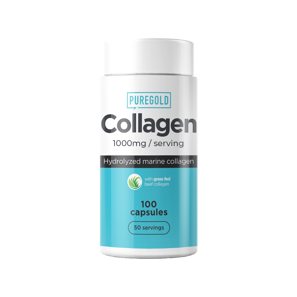 Препарат для суглобів і зв'язок Pure Gold Protein Marine Collagen, 100 капсул