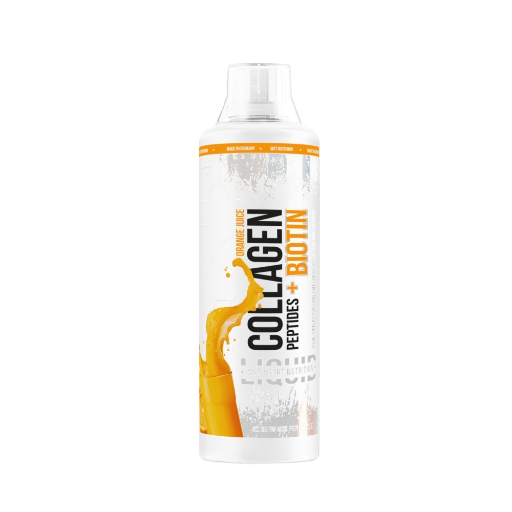 Рідкий колаген MST Nutrition Collagen Peptides + Biotin, 500 мл - Апельсин з додаванням біотину