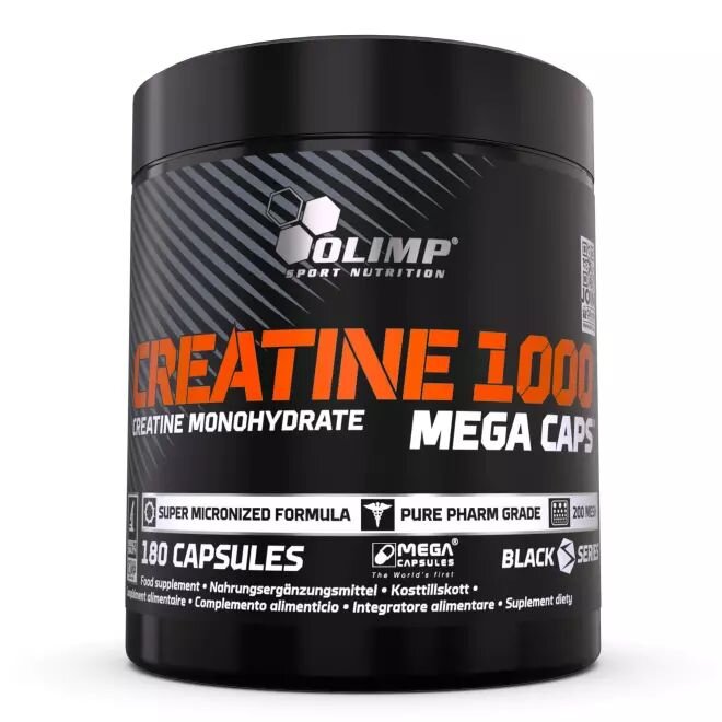 Креатин Olimp Sport Nutrition Creatine 1000 Mega Caps, 180 капсул