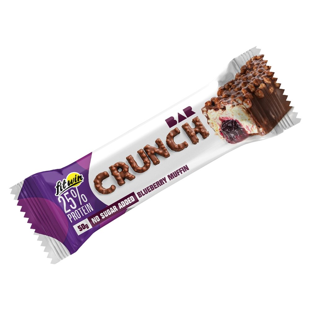 Батончик FitWin Crunch Bar 25%, 50 грам - Чорничний кекс