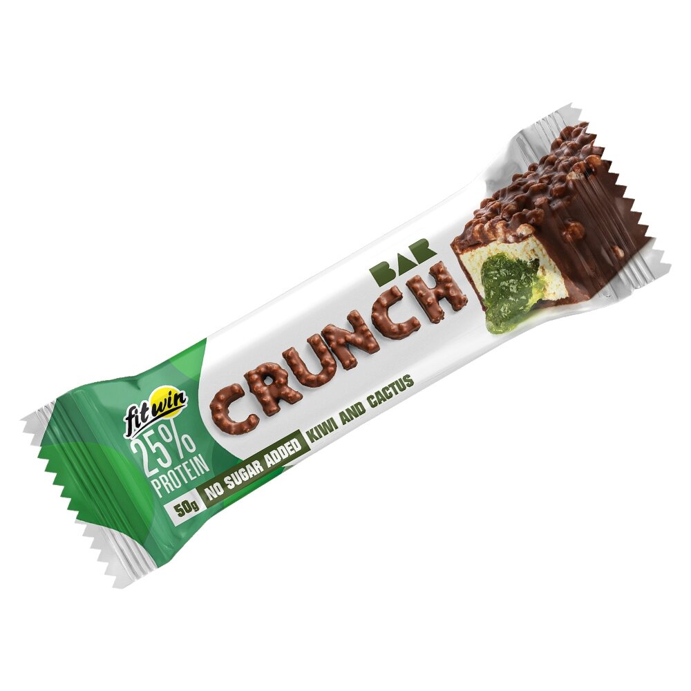 Батончик FitWin Crunch Bar 25%, 50 грам - Ківі-кактус