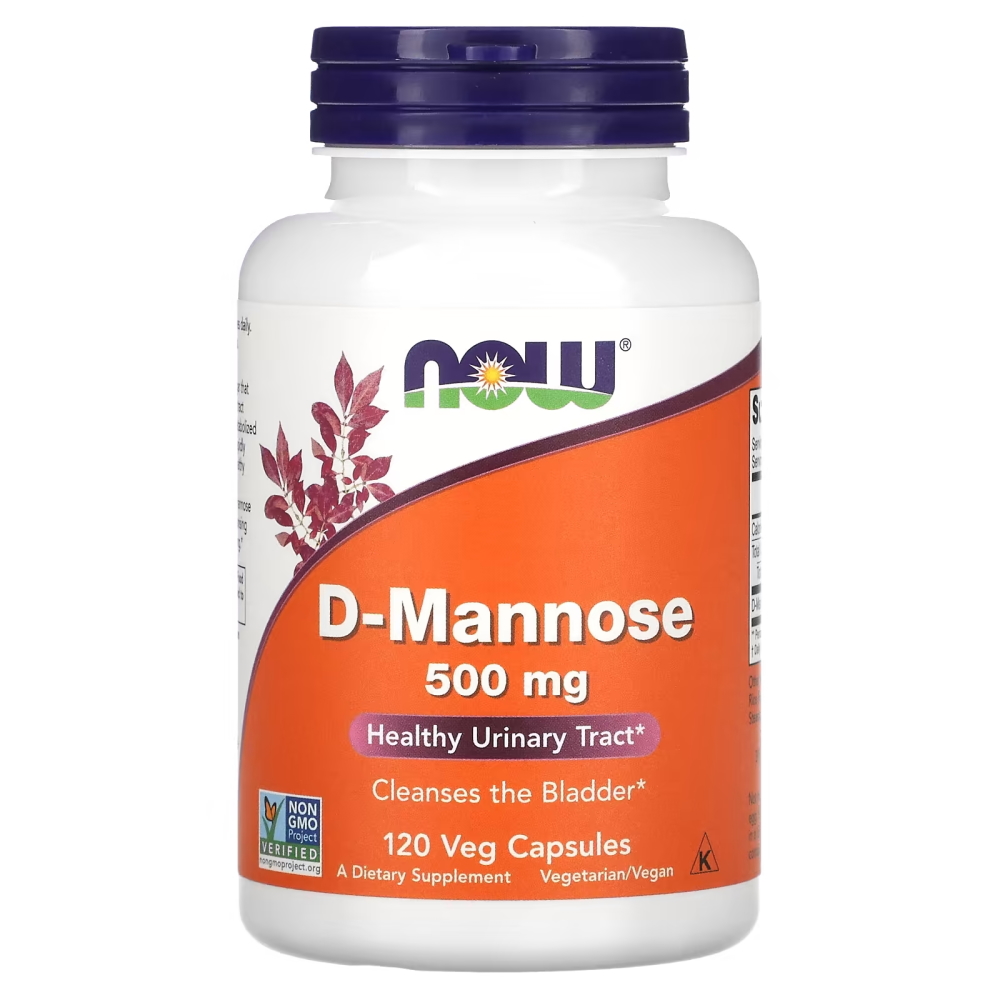 D-манноза NOW D-Mannose 500 mg, 120 вегакапсул