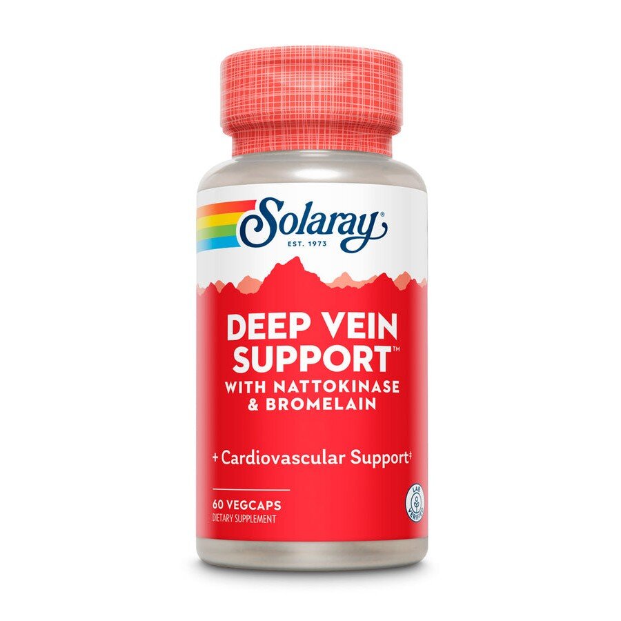 Комплекс для підтримки вен і кровообігу Solaray Deep Vein Support, 60 вегакапсул