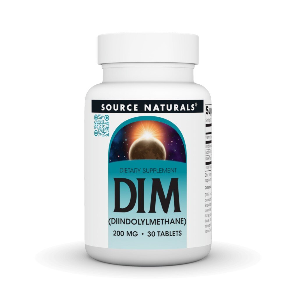 Натуральна добавка Source Naturals DIM 200 mg, 30 таблеток