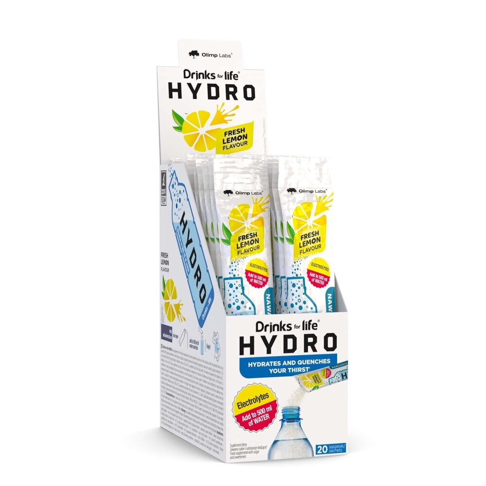 Ізотонік Olimp Sport Nutrition Drinks for life Hydro, 20*5.3 грам - Лимон
