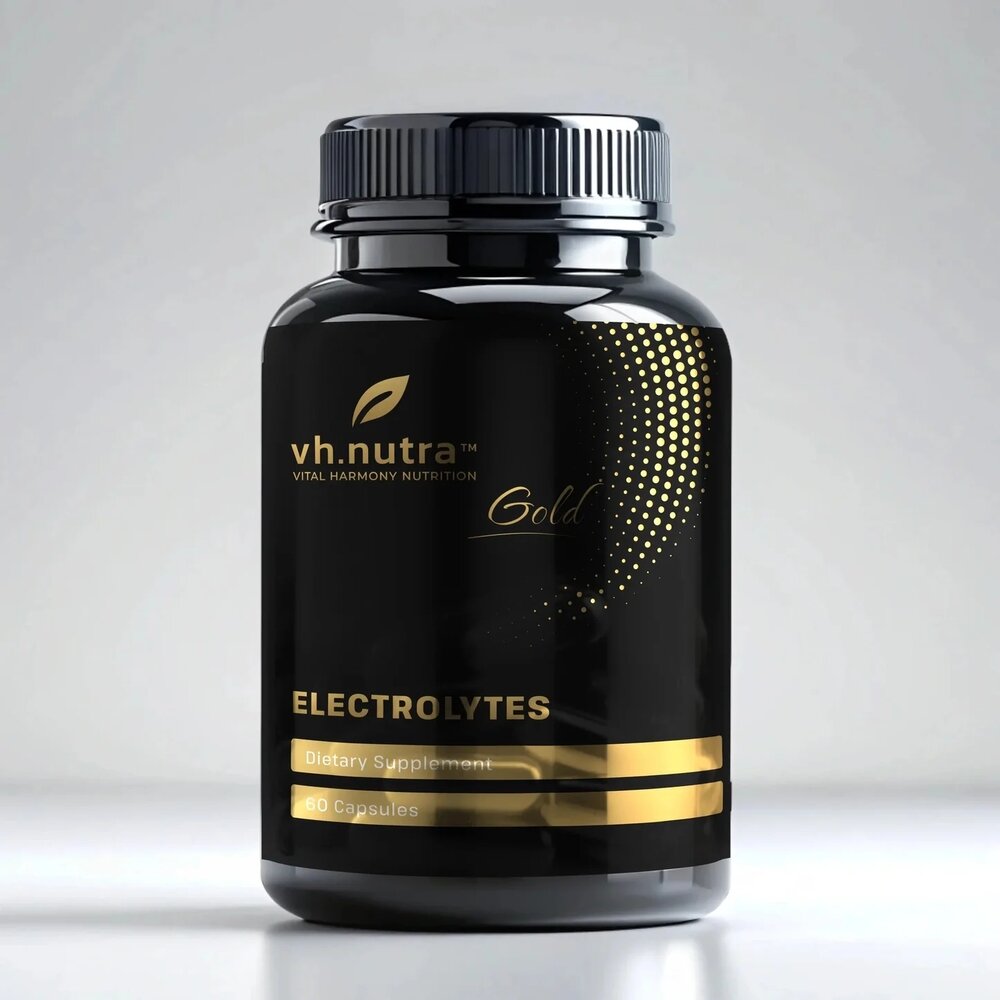 Комплекс електролітів VitalHarmony Gold Electrolytes, 60 капсул для гідратації та балансу