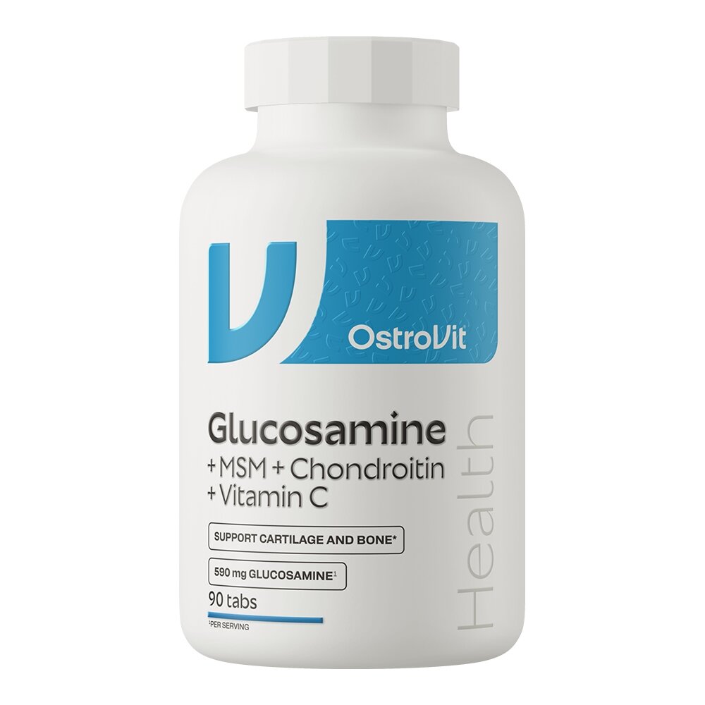 Хондропротектор OstroVit Glucosamine+MSM+Chondroitin+Vitamin C, 90 таблеток