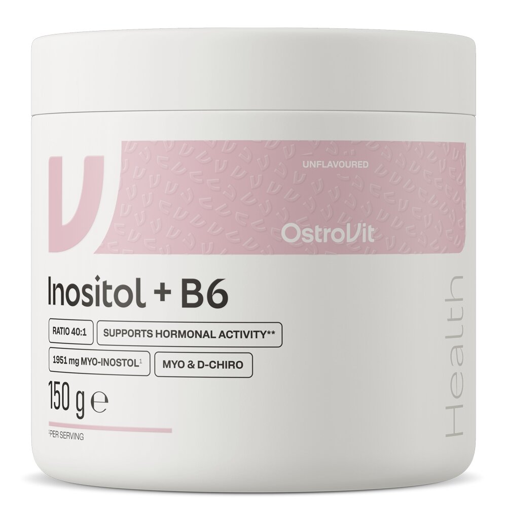 Інозитол 40:1 з вітаміном B6 OstroVit Inositol + B6, 150 грам