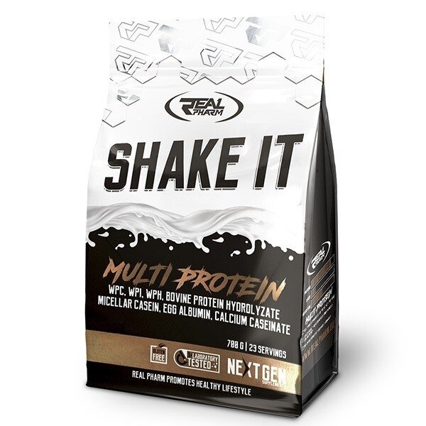 Багатокомпонентний протеїн Real Pharm Shake It, 700 грам - Полуниця