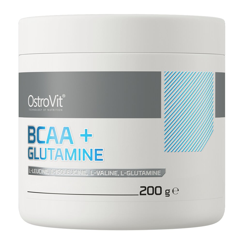 Амінокислота BCAA OstroVit BCAA + Glutamine, 200 грам - Грейпфрут