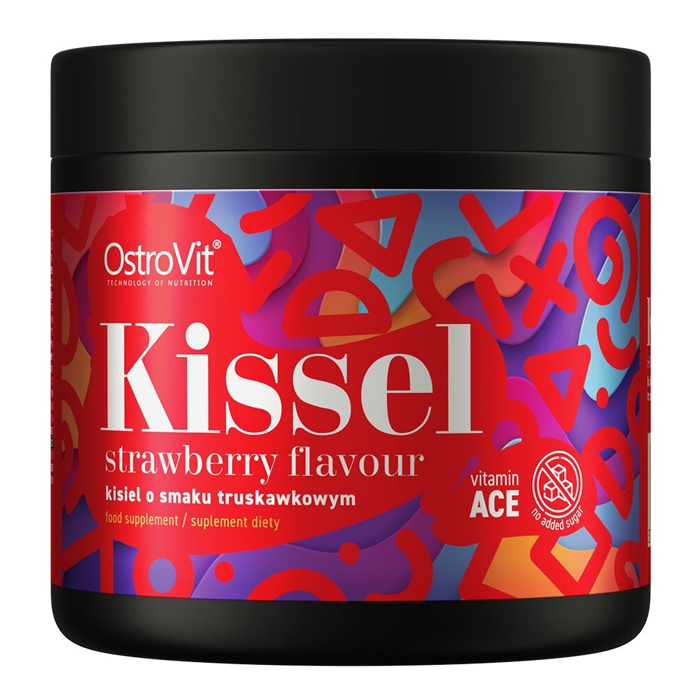 Замінник харчування OstroVit Kissel, 200 грам - Полуниця