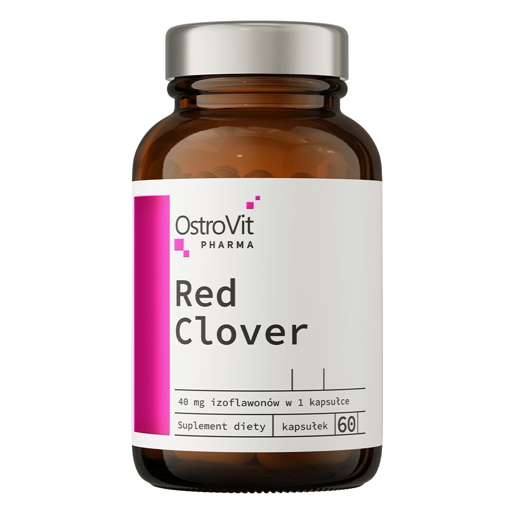 Червона конюшина OstroVit Pharma Red Clover, 60 капсул для гормонального балансу
