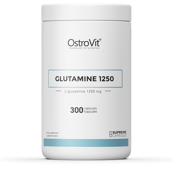 Амінокислота OstroVit Glutamine 1250, 300 капсул