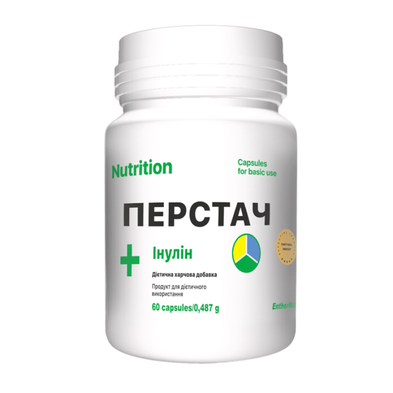 Перстач + інулін EntherMeal Перстач + Инулин, 60 капсул для підтримки травлення