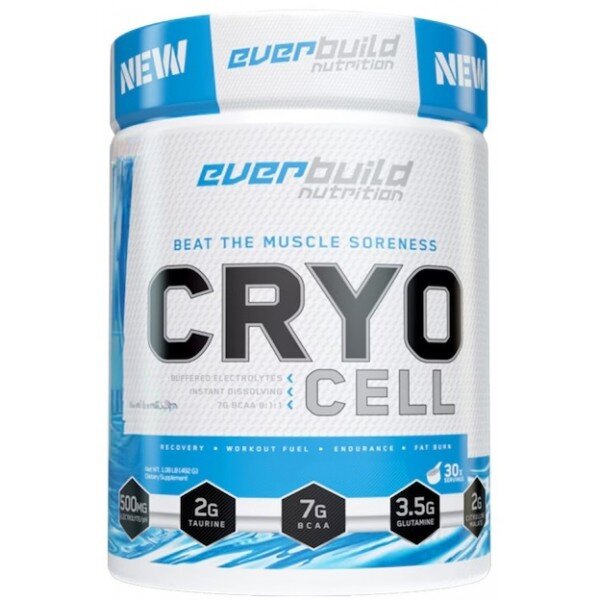 Незамінні амінокислоти EverBuild Nutrition Cryo Cell BCAA 8:1:1, 480 грам - Виноградний сік