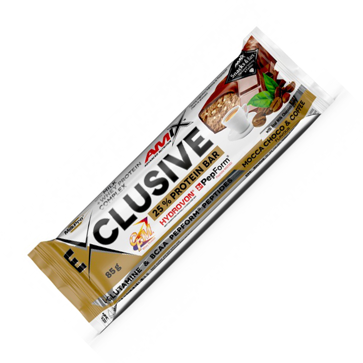 Батончик AMIX Exclusive Protein Bar, 85 грам - Шоколадне мокачино