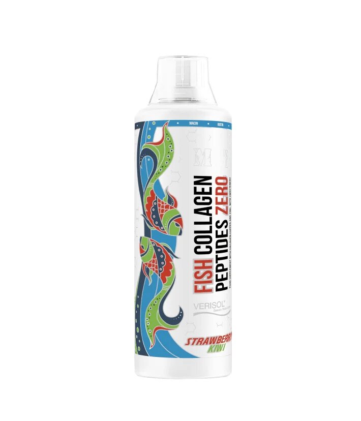 Рідкий колаген MST Nutrition Fish Collagen Peptides Zero, 500 мл - Ківі-полуниця підтримка шкіри та волосся