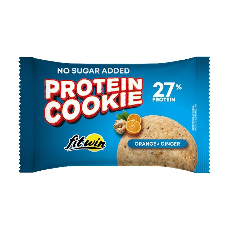 Протеїнове печиво FitWin Protein Cookie 27%, 40 грамів - Апельсин-імбир