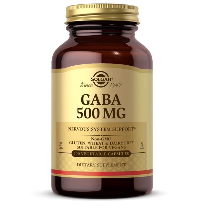 Амінокислота Solgar GABA 500 mg, 100 вегакапсул