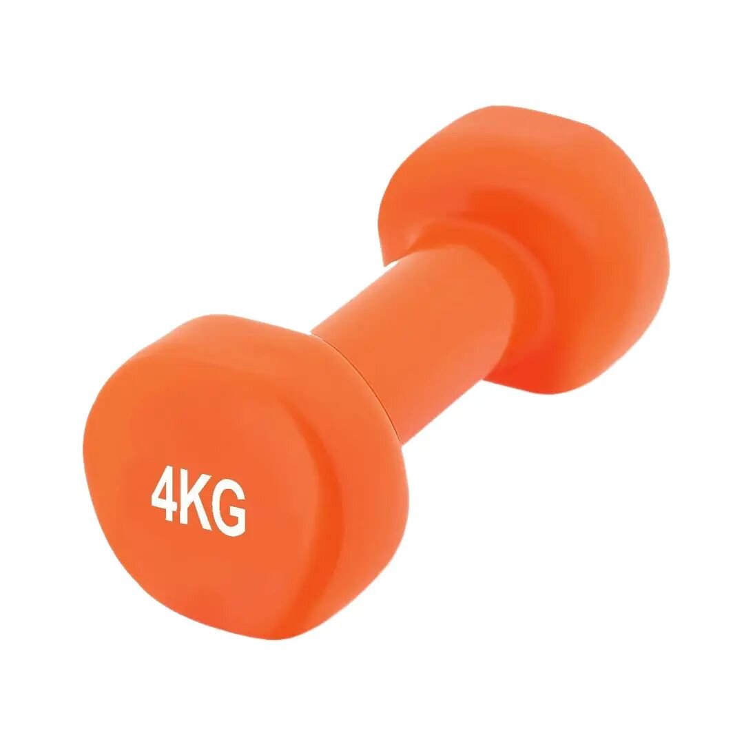 Гантель вінілова Power Play 4125 Achilles 4 кг, Orange