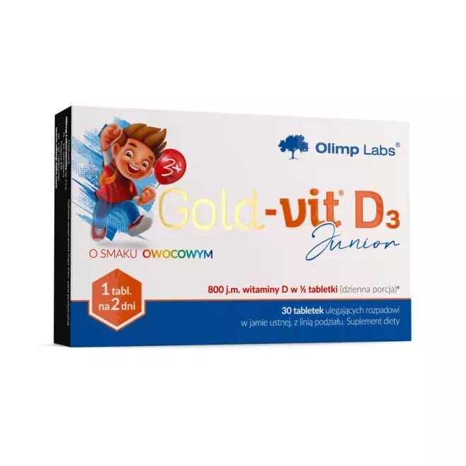 Вітамін D3 Olimp Sport Nutrition Gold-Vit D3 Junior, 30 таблеток для дітей