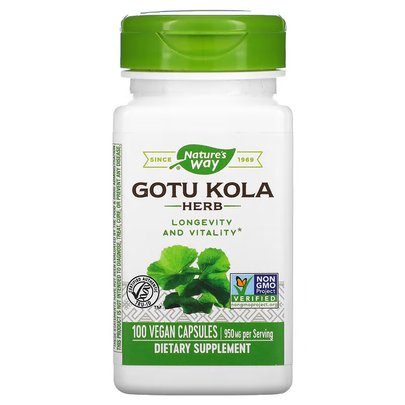 Натуральна добавка Nature's Way Gotu Kola Herb 950 mg, 100 вегакапсул