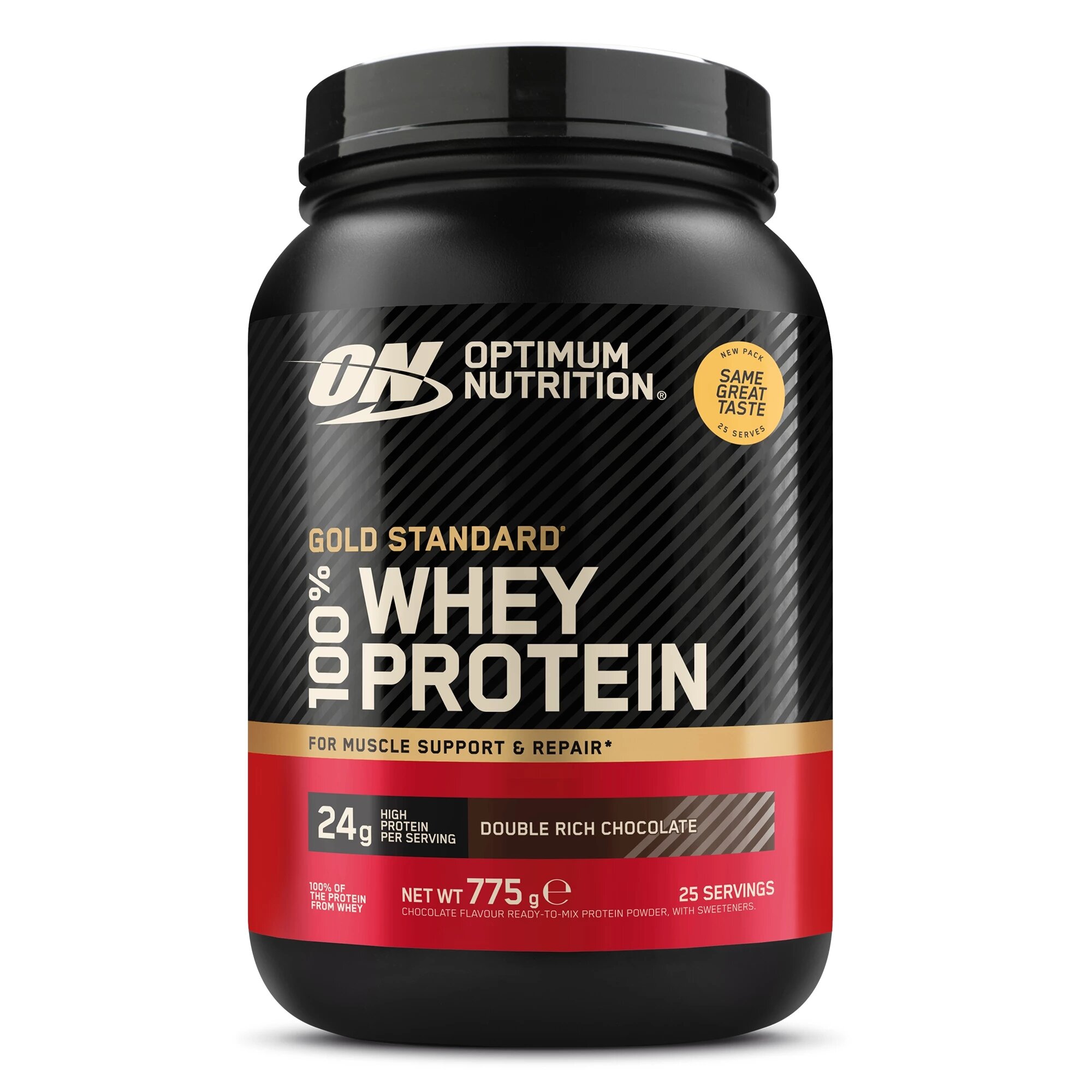 Сироватковий протеїн Optimum Nutrition Gold Standard 100% Whey EU, 775 грам - Подвійний шоколад