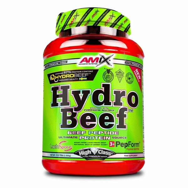 Гідролізований яловичий протеїн AMIX HydroBeef Protein, 1 кг - Шоколад-арахіс-карамель