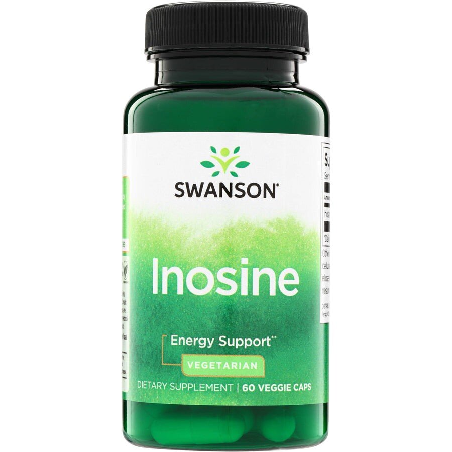 Інозин Swanson Inosine 500 mg, 60 вегакапсул