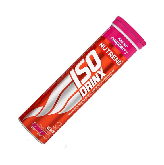 Ізотонік Nutrend IsoDrinx, 12 шипучих таблеток - Малина