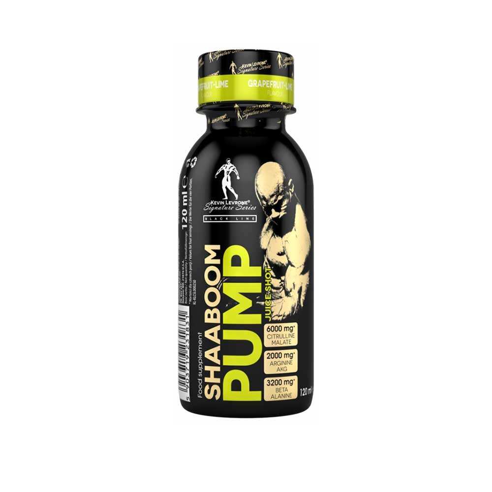 Передтренувальний комплекс Kevin Levrone Shaaboom Pump Juice Shot, 120 мл - Грейпфрут-лайм