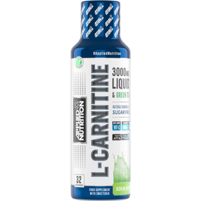 Жироспалювач Applied Nutrition L-Carnitine Liquid 3000, 480 мл - Кисле яблуко