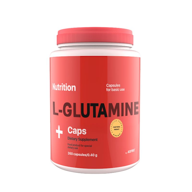 Амінокислота AB Pro L-Glutamine Caps, 360 капсул