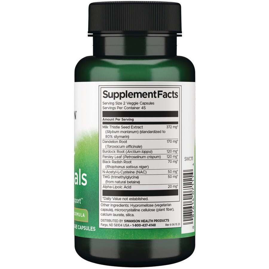 Комплекс для підтримки печінки Swanson Liver Essentials, 90 вегакапсул