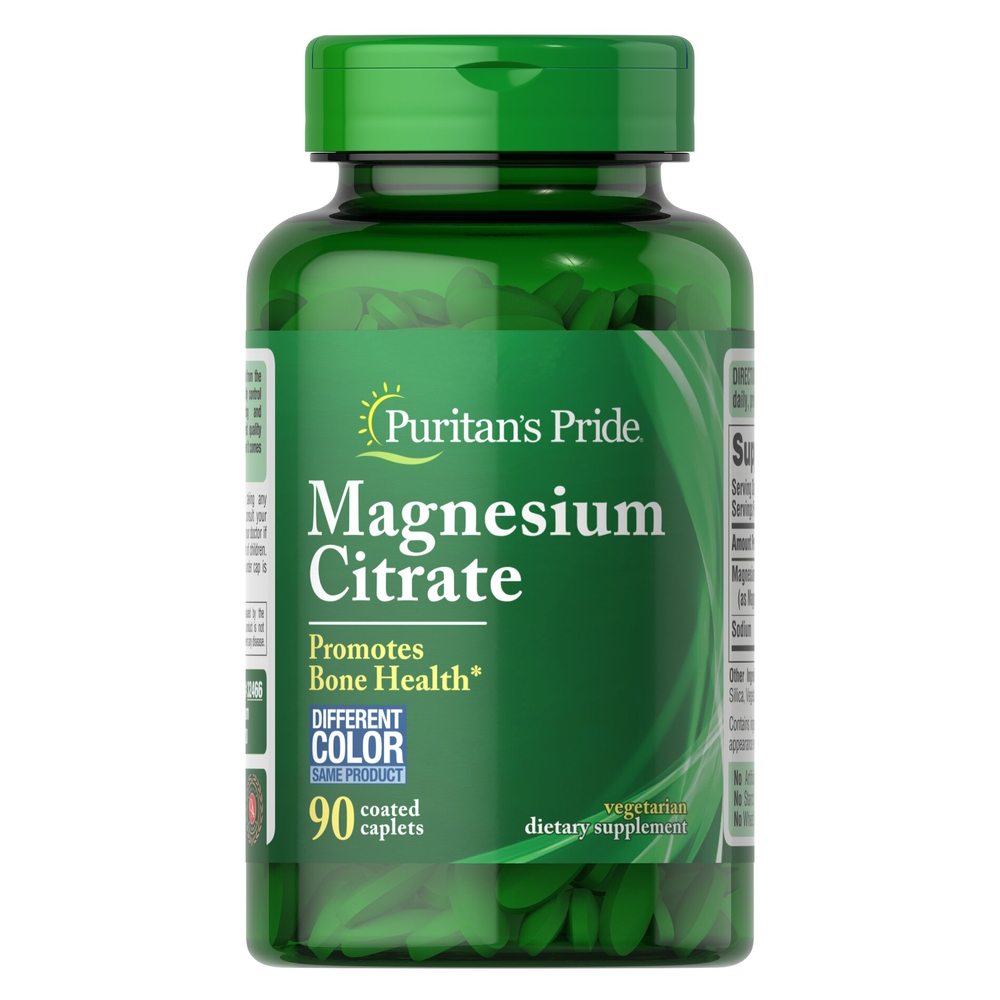 Цитрат магнію Puritan's Pride Magnesium Citrate 200 mg, 90 каплет