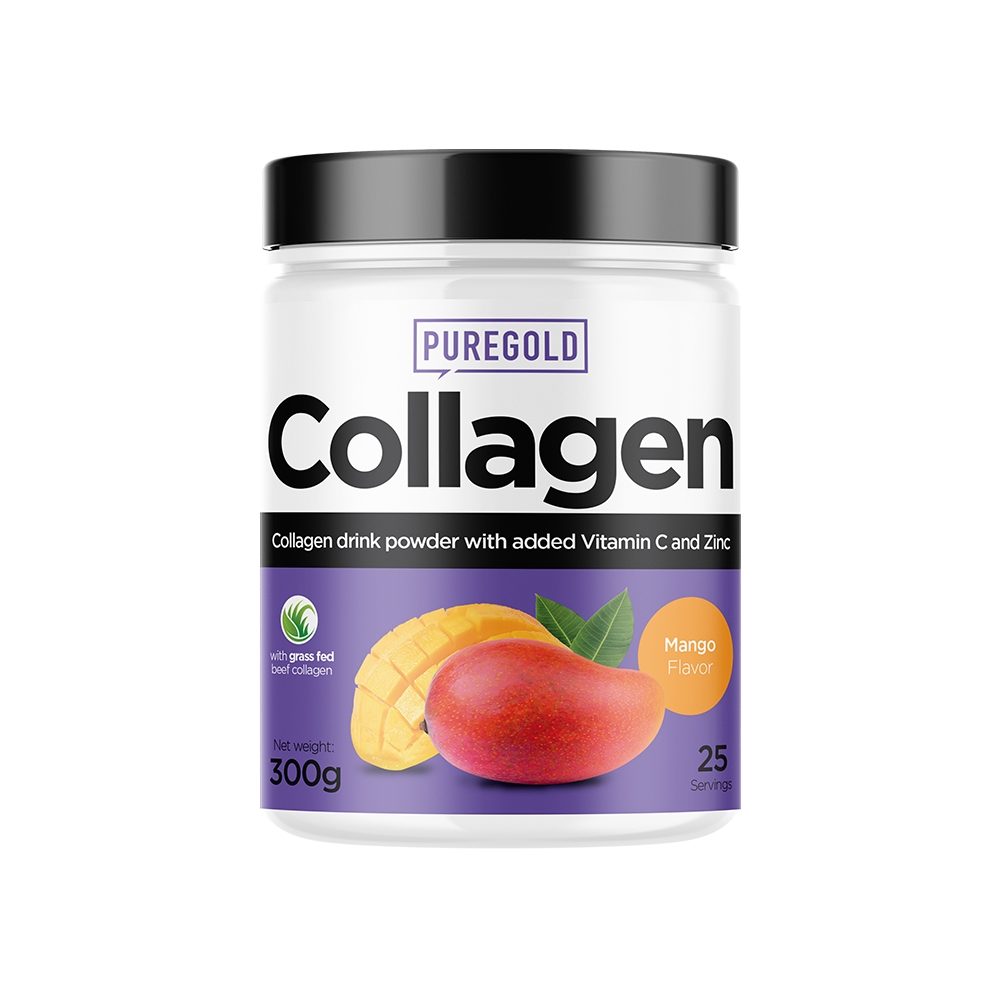 Препарат для суглобів і зв'язок Pure Gold Protein Collagen, 300 грам - Манго