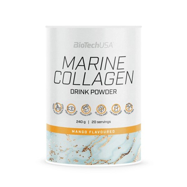 Морський колаген BioTech Marine Collagen, 240 грам - Манго