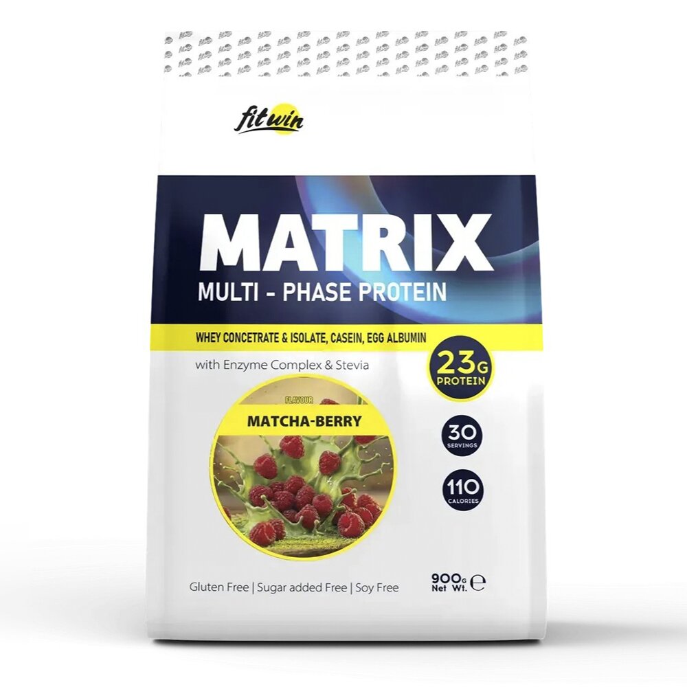 Протеїн FitWin Matrix Multi-Phase Protein, 900 грам - Матча-малина