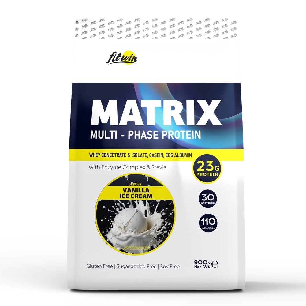Протеїн FitWin Matrix Multi-Phase Protein, 900 грам - Ванільне морозиво