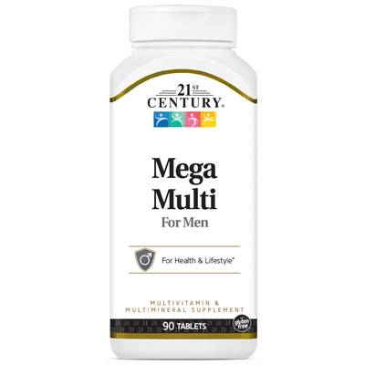 Вітаміни та мінерали 21st Century Mega Multi for Men, 90 таблеток
