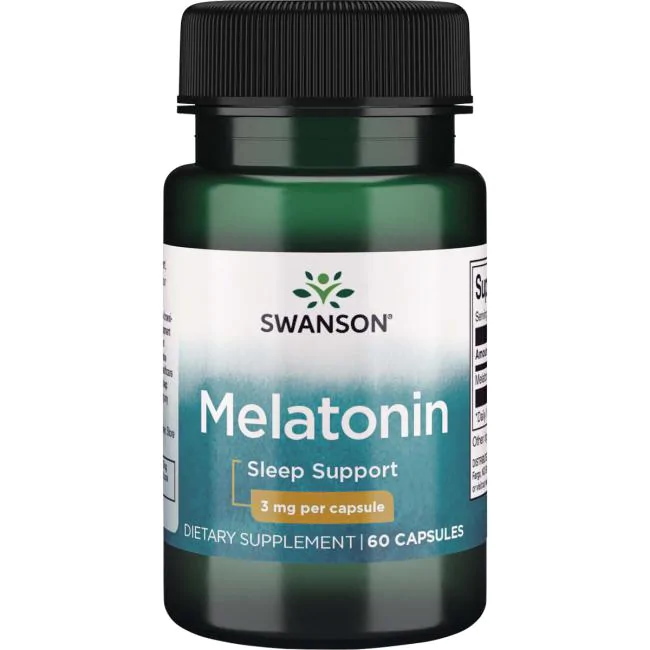Натуральна добавка Swanson Melatonin 3 mg, 60 капсул