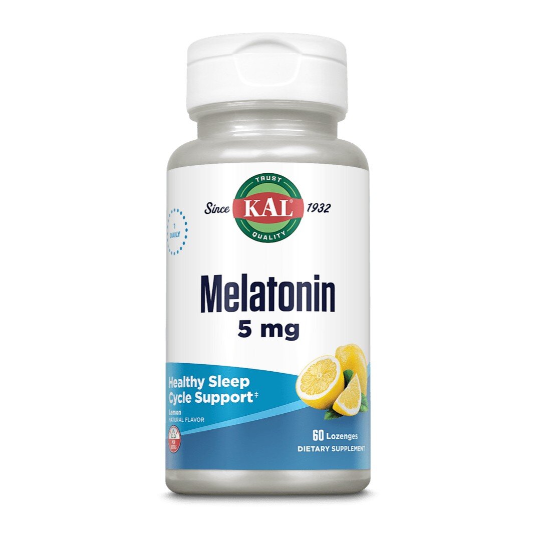 Льодяники з мелатоніном KAL Melatonin 5 mg, 60 льодяників