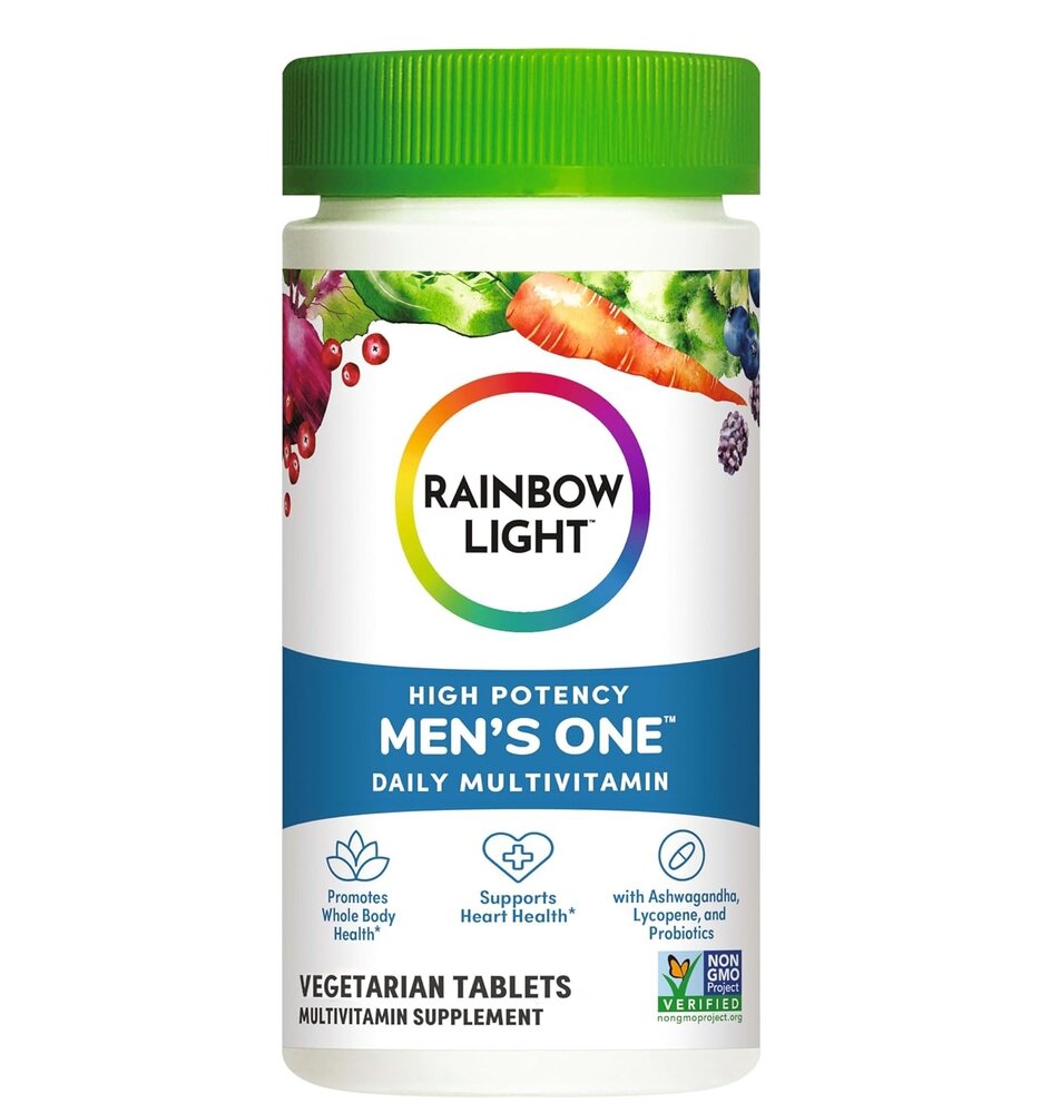 Вітаміни та мінерали Rainbow Light Men's One High Potency, 60 вегатаблеток для чоловіків