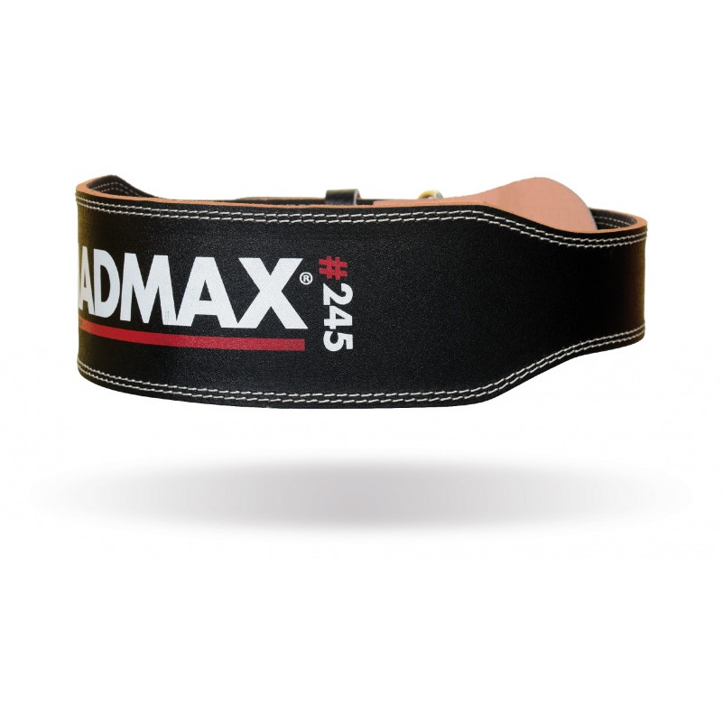 Пояс для важкої атлетики MAD MAX Leather MFB 245, Black - S