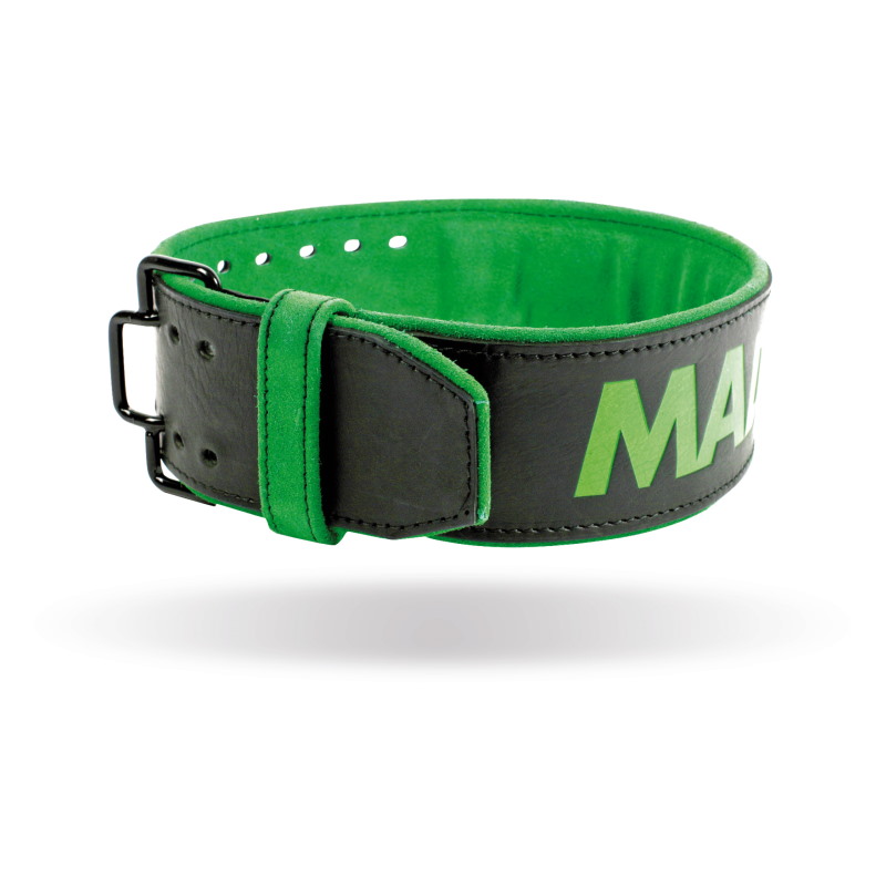 Пояс для важкої атлетики MAD MAX MFB 302, Black /Green - L