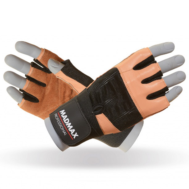 Рукавички для фітнесу MAD MAX Professional MFG 269, Brown - M