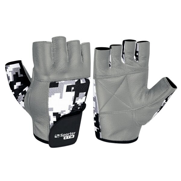 Рукавички для фітнесу Sporter MFG-227.7B, Grey/Como - XL