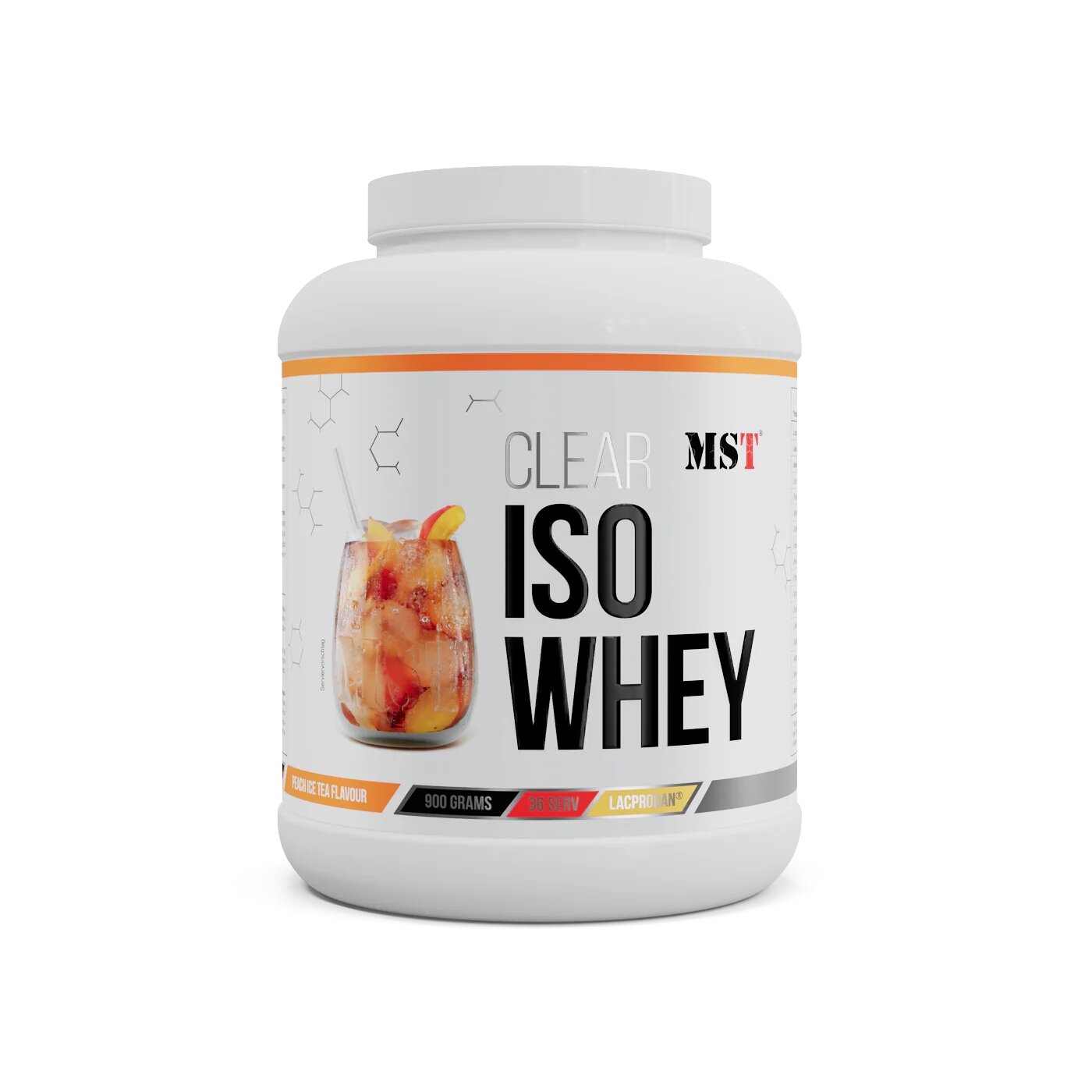 Протеїн MST Nutrition Clear Iso Whey, 900 грам - Персиковий чай